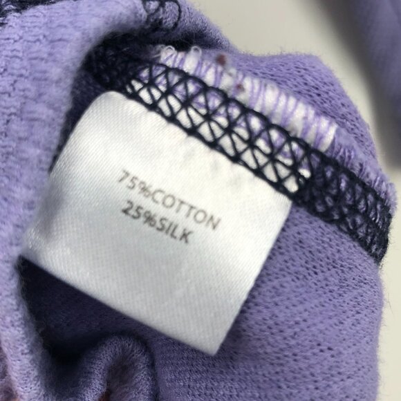 WinterSilks Womens Shirt Purple Crewneck Long Sleeve Top Base Layer Size Medium - Picture 4 of 4